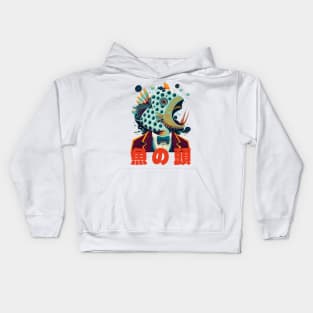 Fish Head Illustration Kids Hoodie